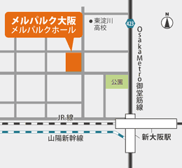 メルパルク大阪　メルパルクホール 地図
